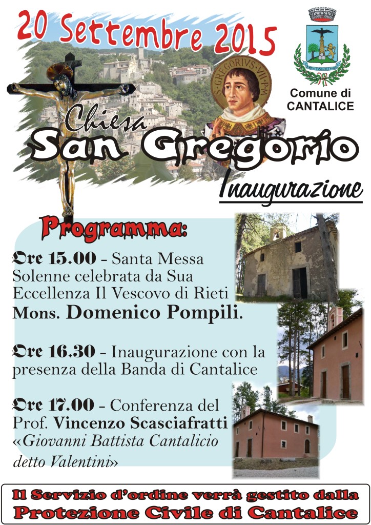 Inaugurazione Chiesa San Gregorio